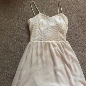 White mini dress